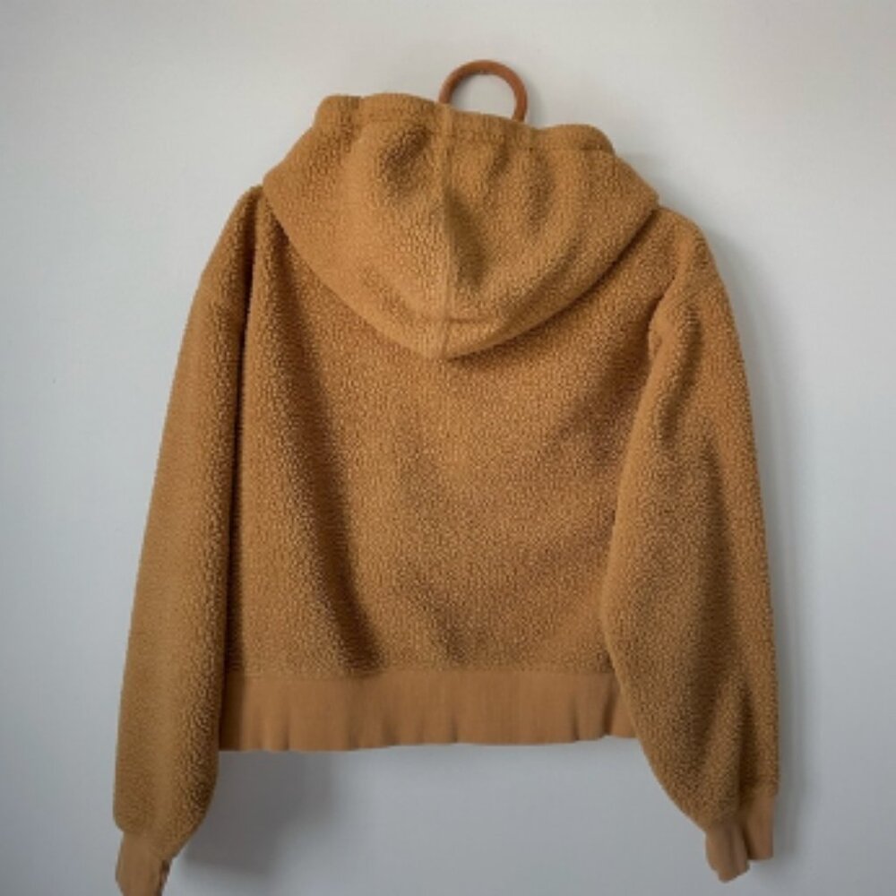 Club Monaco Teddy Quarter-Zip Shearling Hoodie Medium $170 - Picture 6 of 6